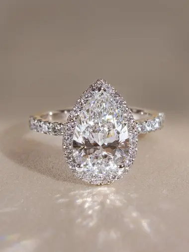 Cushion Halo Diamond Ring