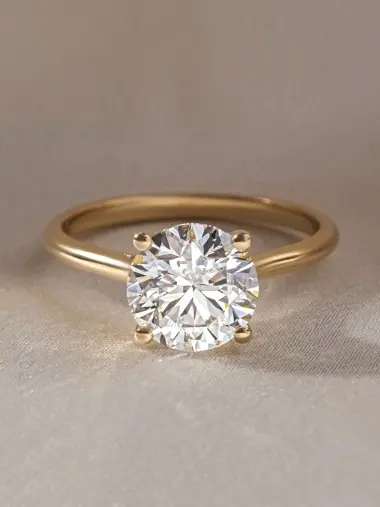 Oval Solitaire Diamond Ring