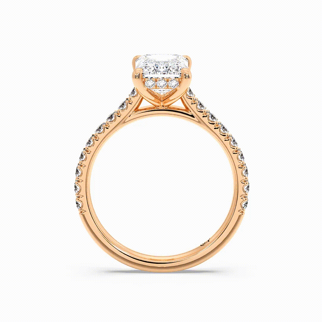 Iris Emerald 18K Rose Gold