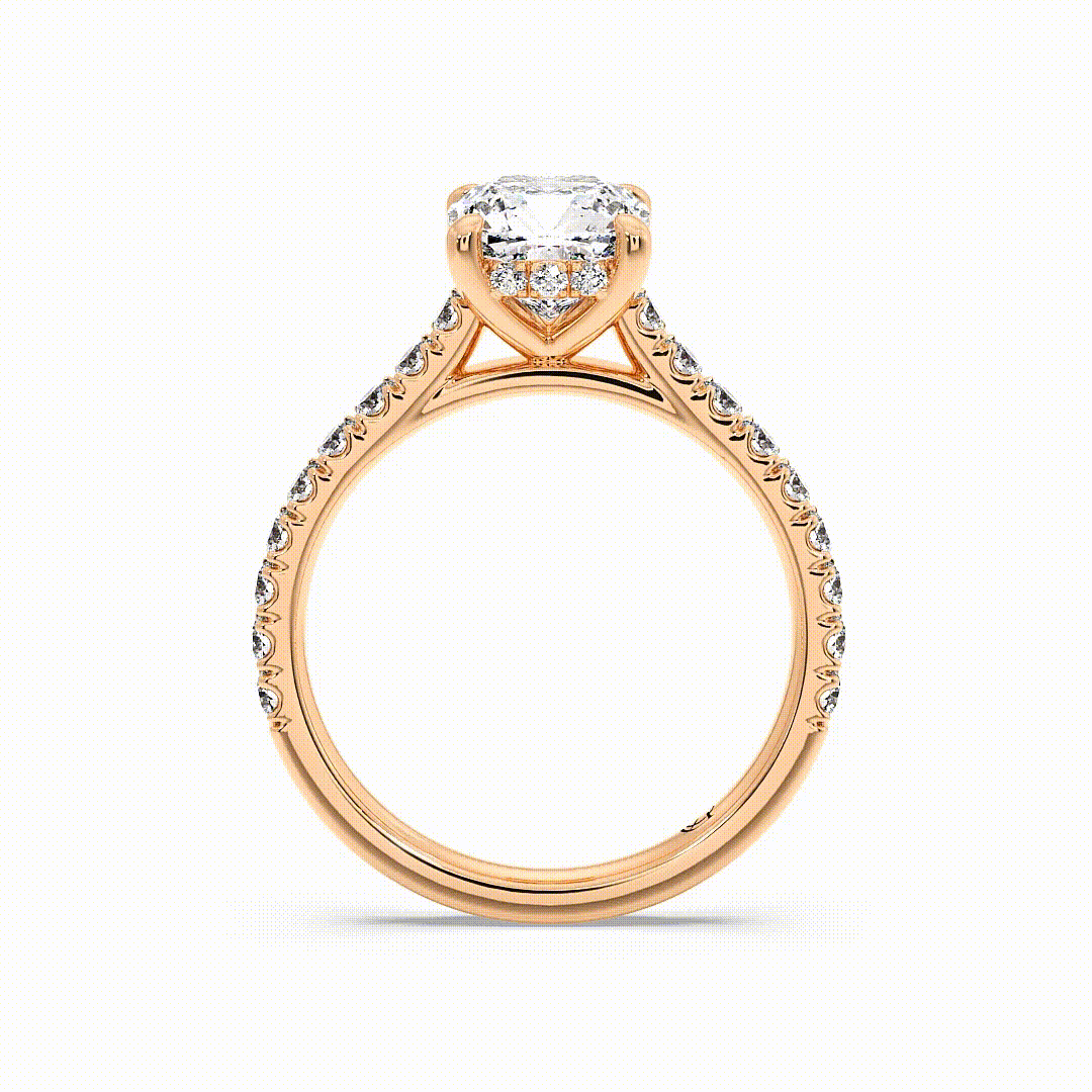 Camellia Round 18K Rose Gold