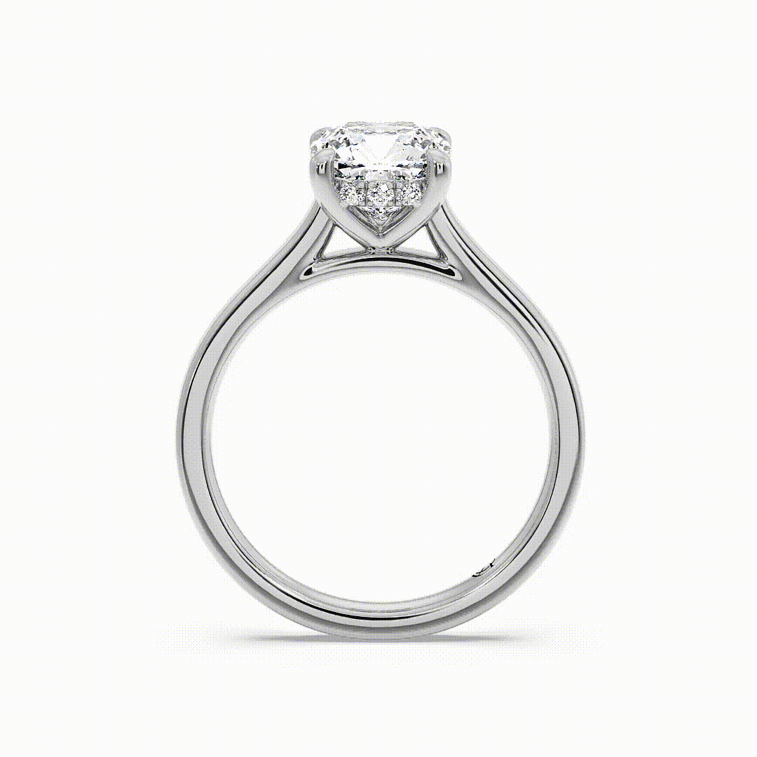 Azalea Round 18 White Gold