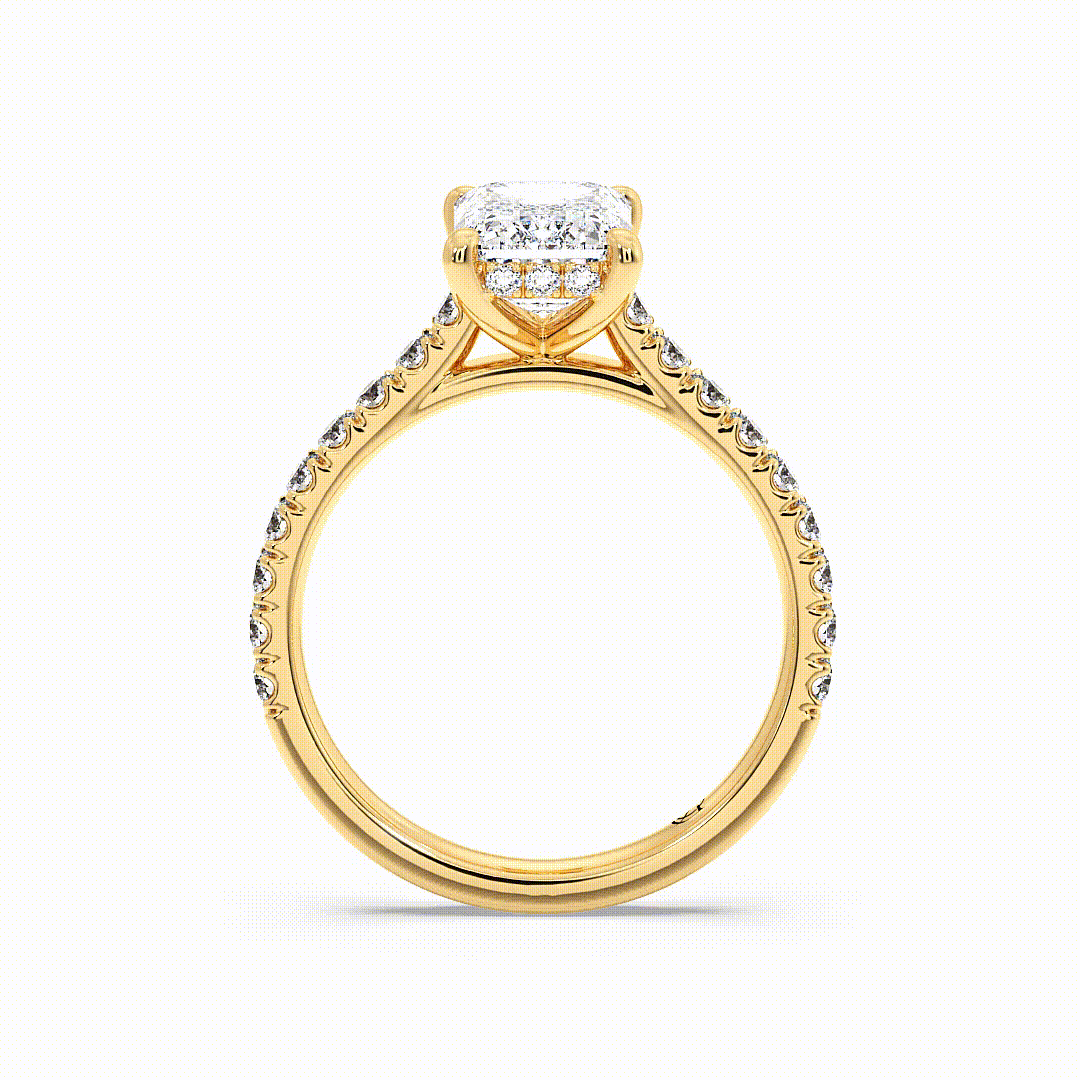 Iris Emerald 18K Yellow Gold