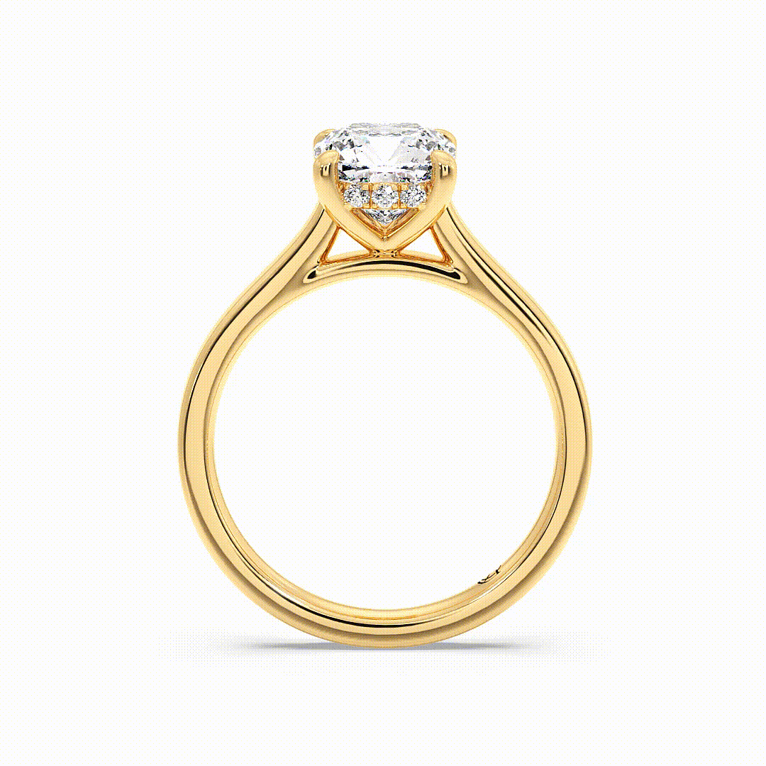 Azalea Round 18 Yellow Gold